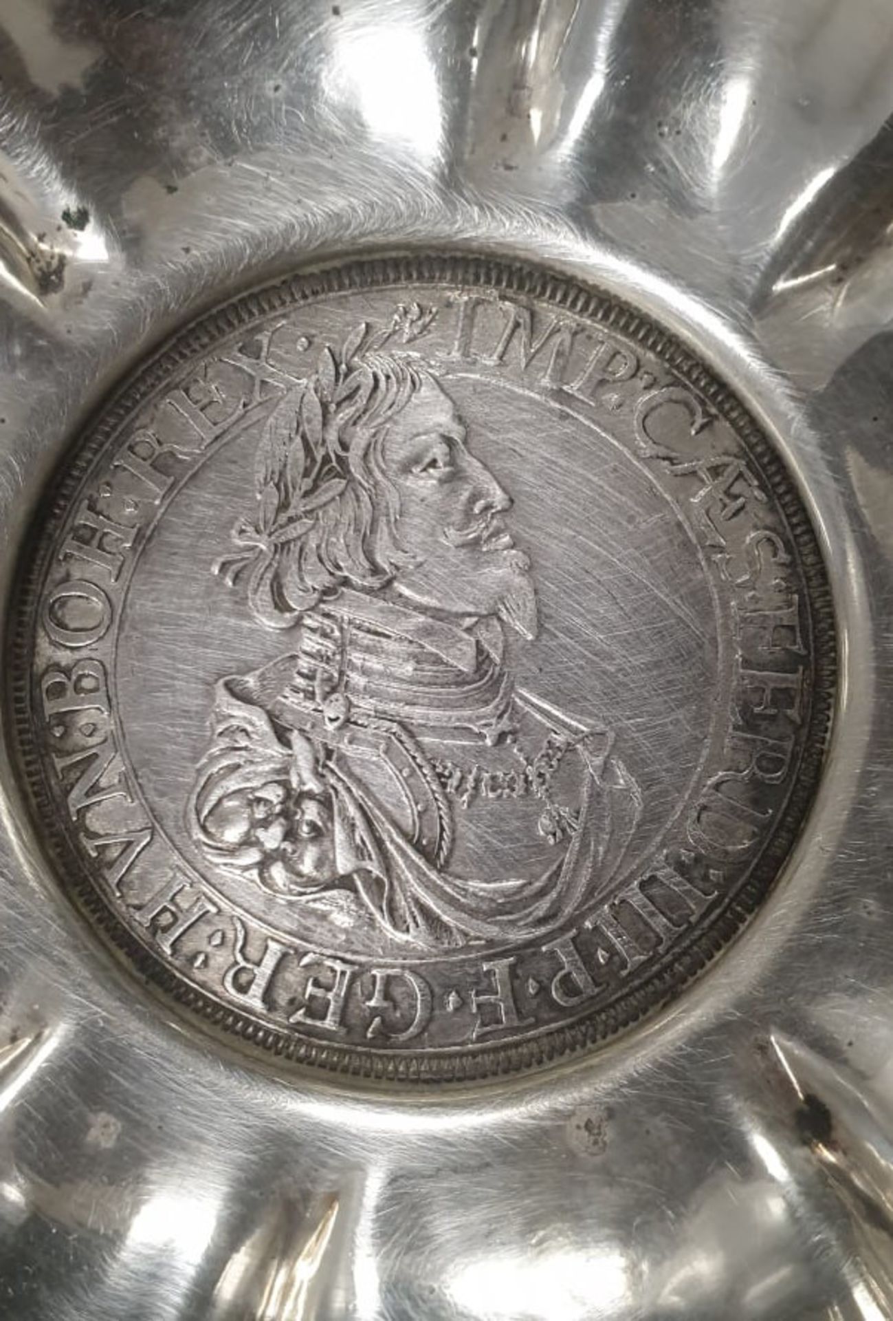 Silver dish | Austrian Silver | Rare Coin 1642 - Image 4 of 5