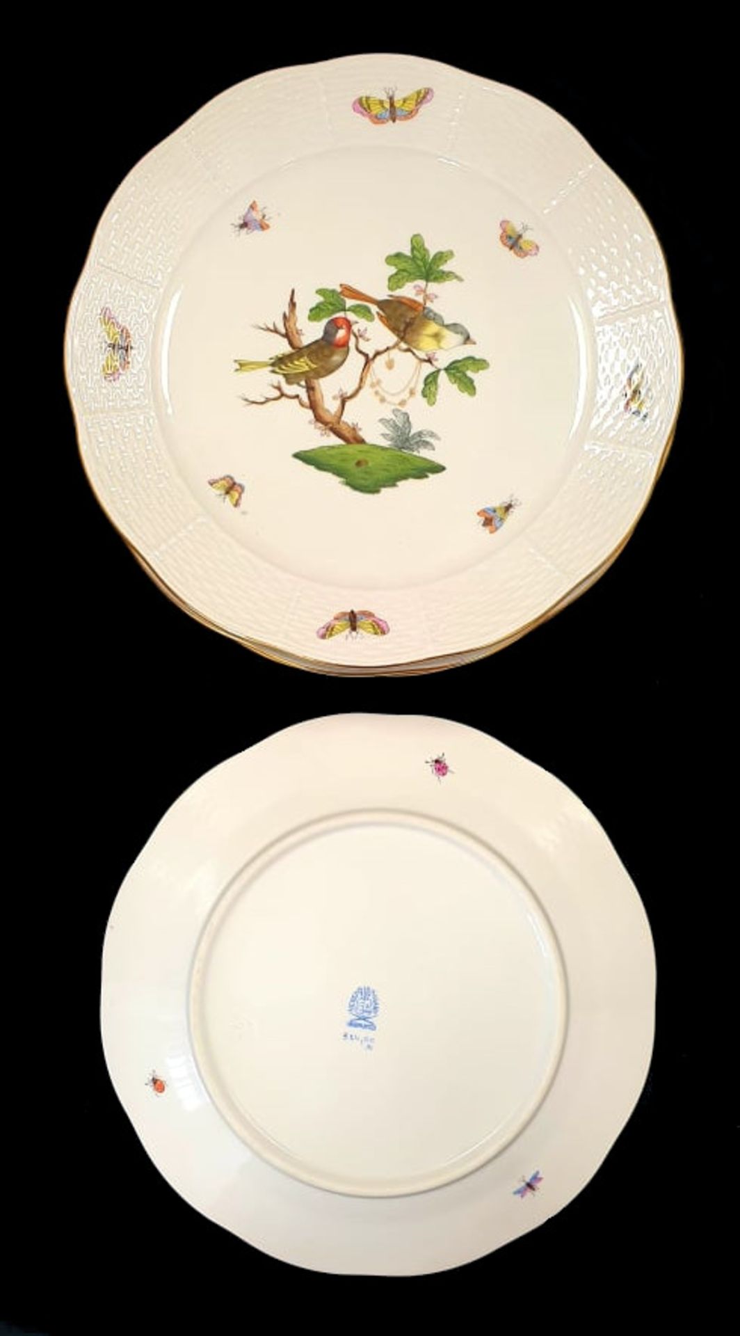 Herend | 6x Dinner Plate | Ø 25cm - Bild 2 aus 3