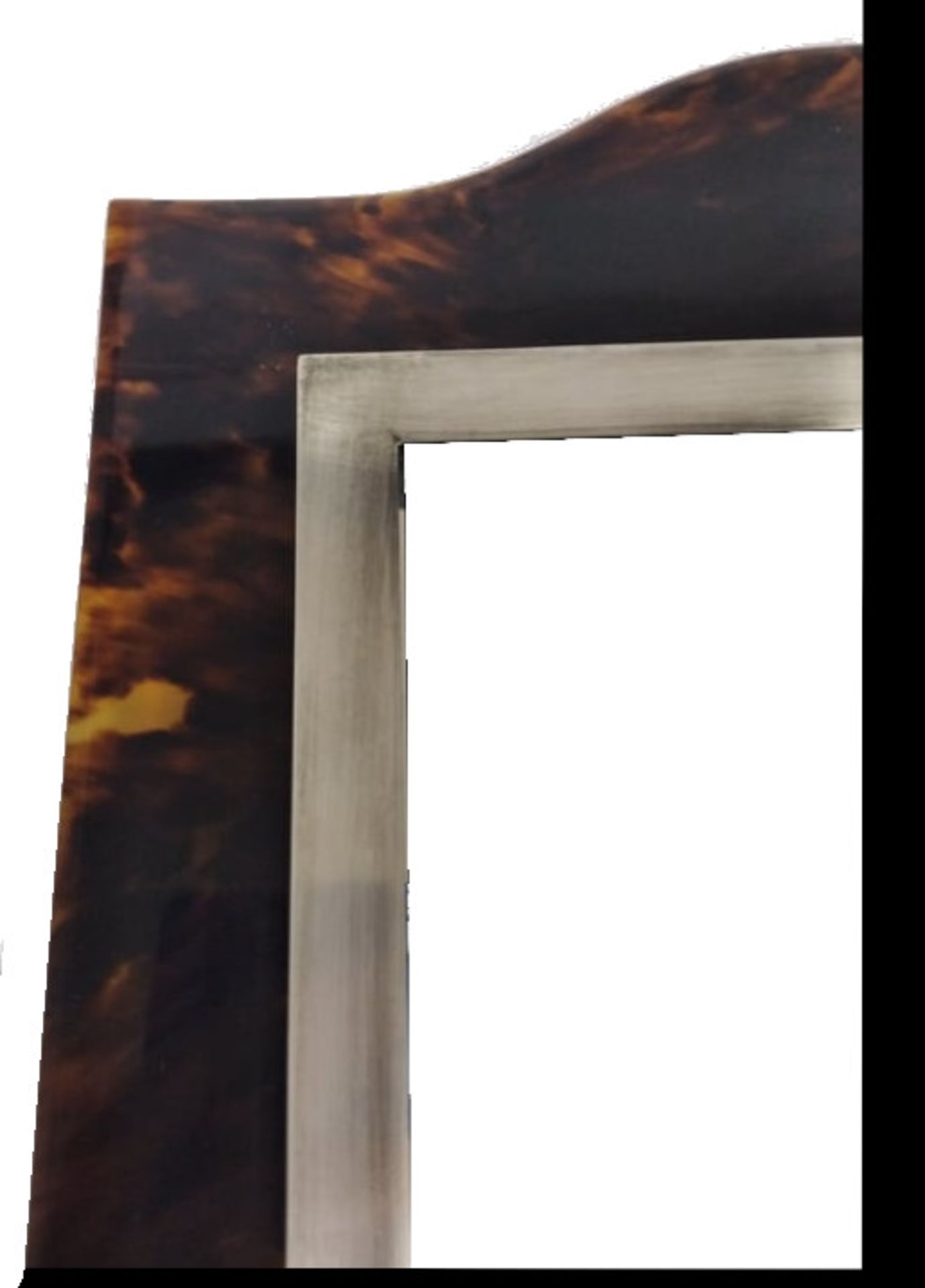 Sterling Silver Mirror | Tortoise Shell Frame | 1900 - Bild 4 aus 5