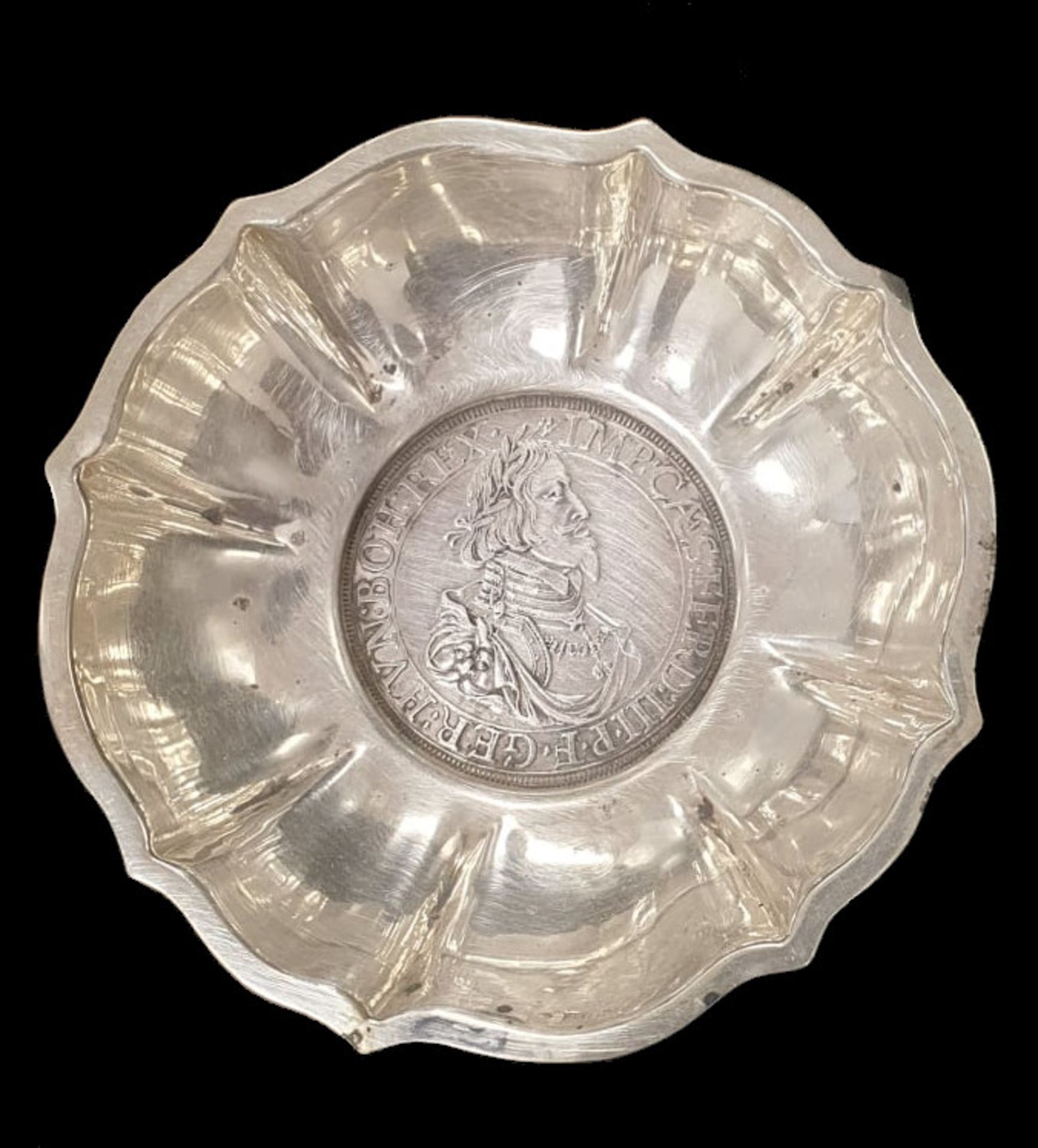 Silver dish | Austrian Silver | Rare Coin 1642