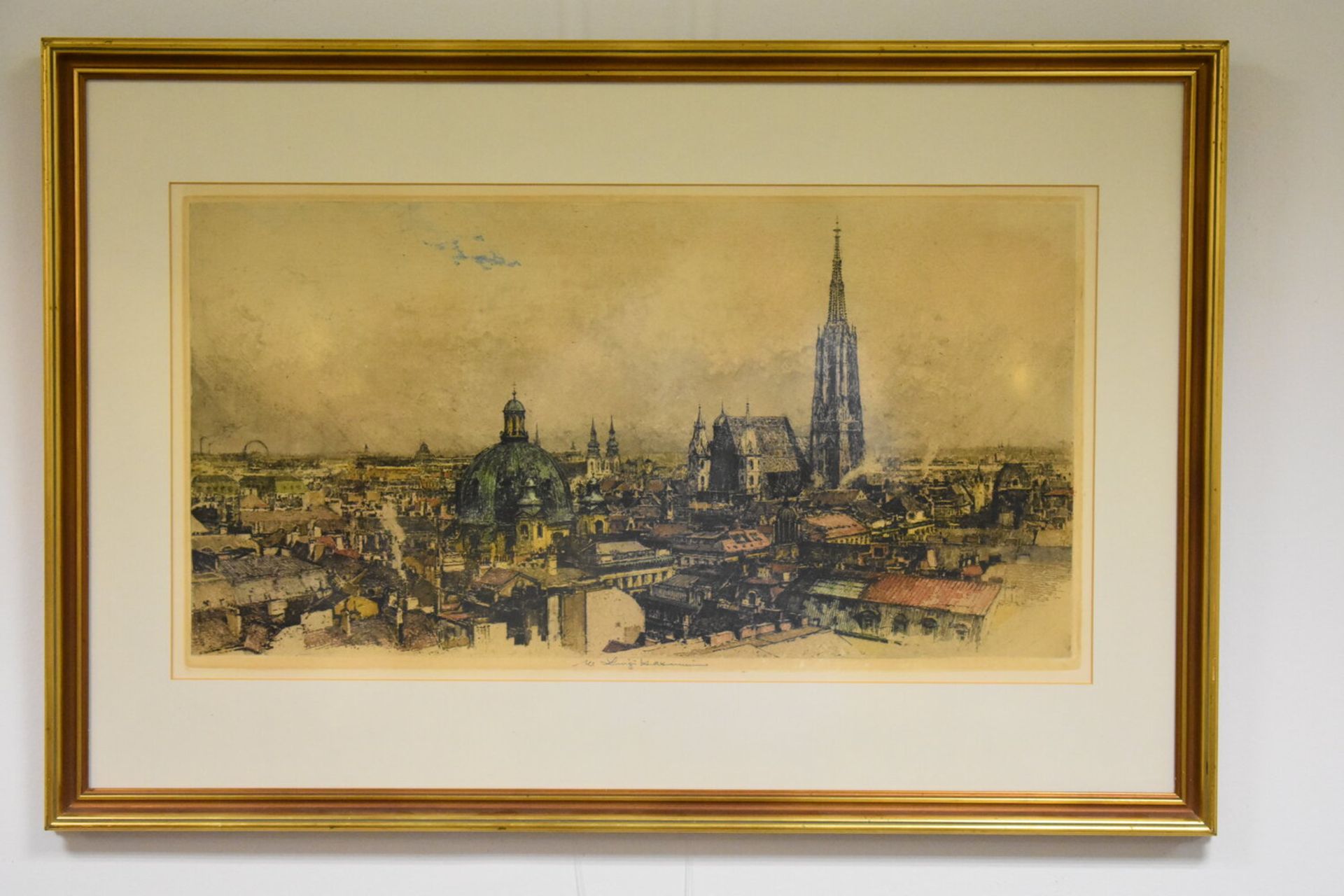 Etching | Vienna Panorama | Luigi Kasimir (Estate)