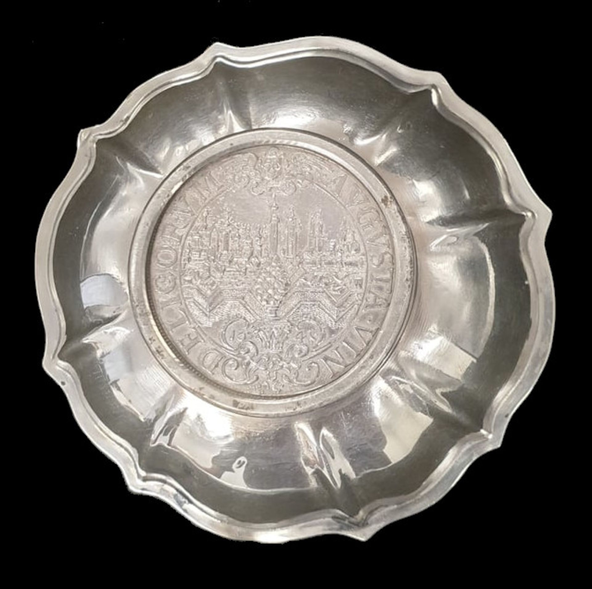 Silver dish | Austrian Silver | Rare Coin 1642 - Image 2 of 5