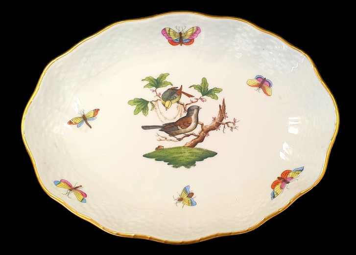 Herend | 4x Deco Plates | Rothschild Birds - Image 6 of 7