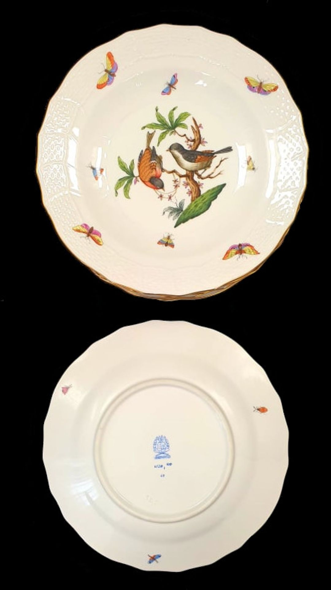 Herend | 6x Side - Plates | Ø 20.5 cm | Rothschild - Bild 2 aus 3