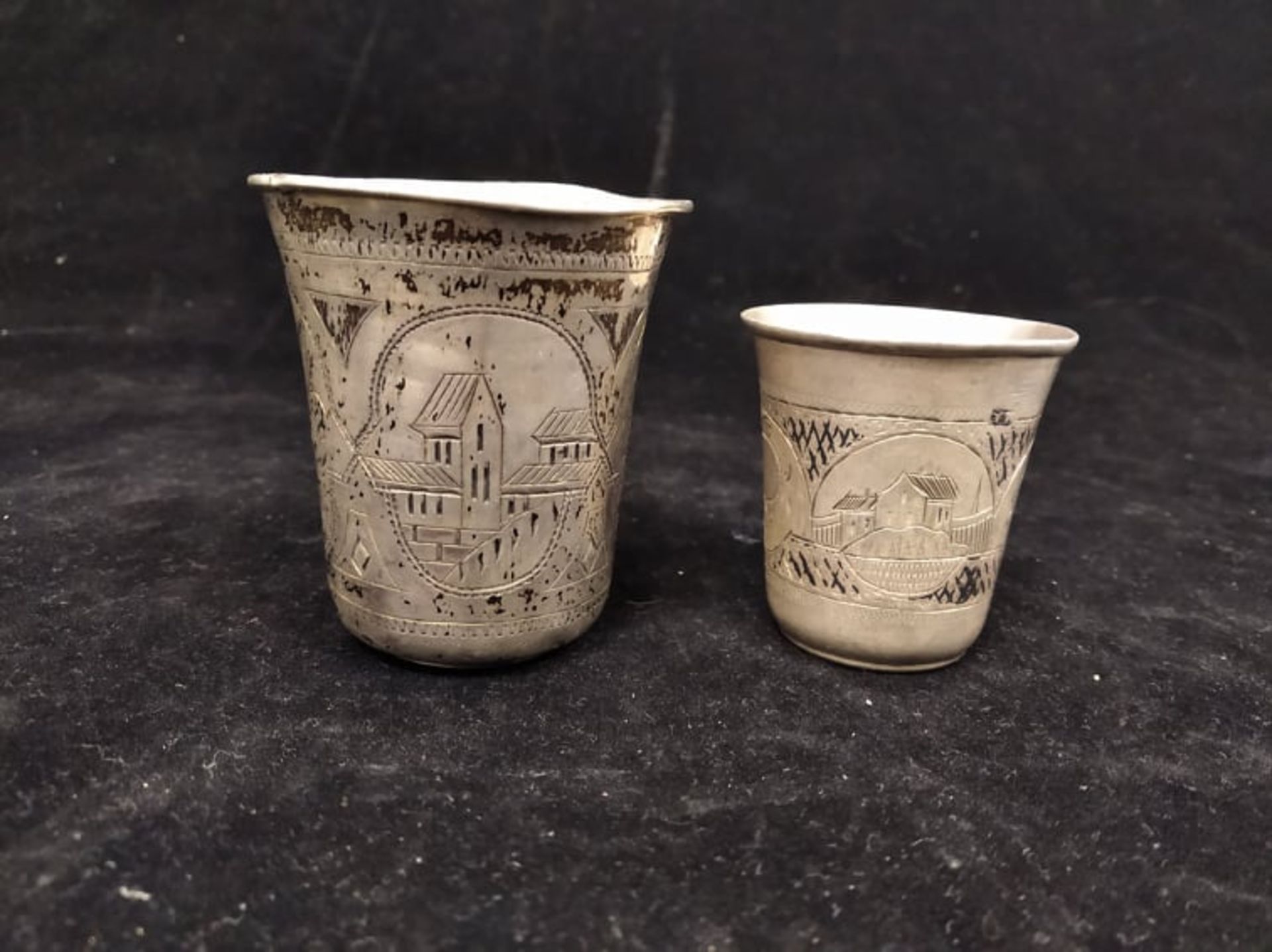 2 Imperial Russian Silver | VS | Beakers - Image 2 of 8