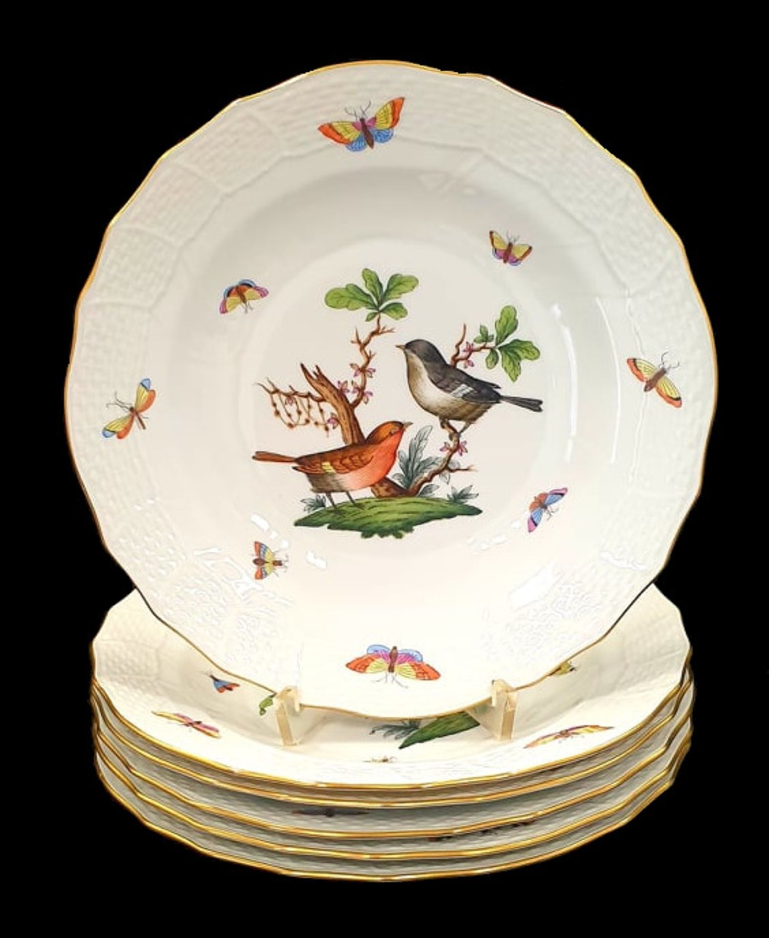 Herend | 6x Side - Plates | Ø 20.5 cm | Rothschild