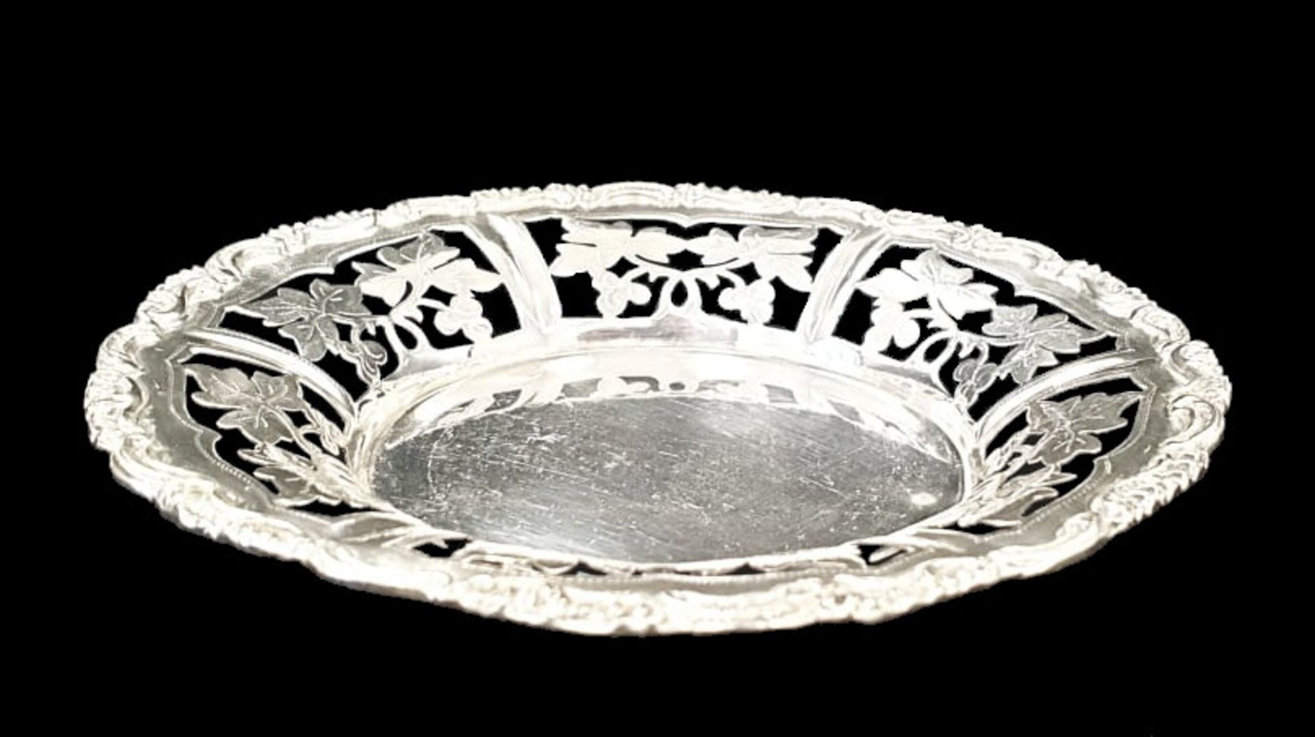 Round Basket | Austrian 800 Silver | Ø 13cm - Image 3 of 8