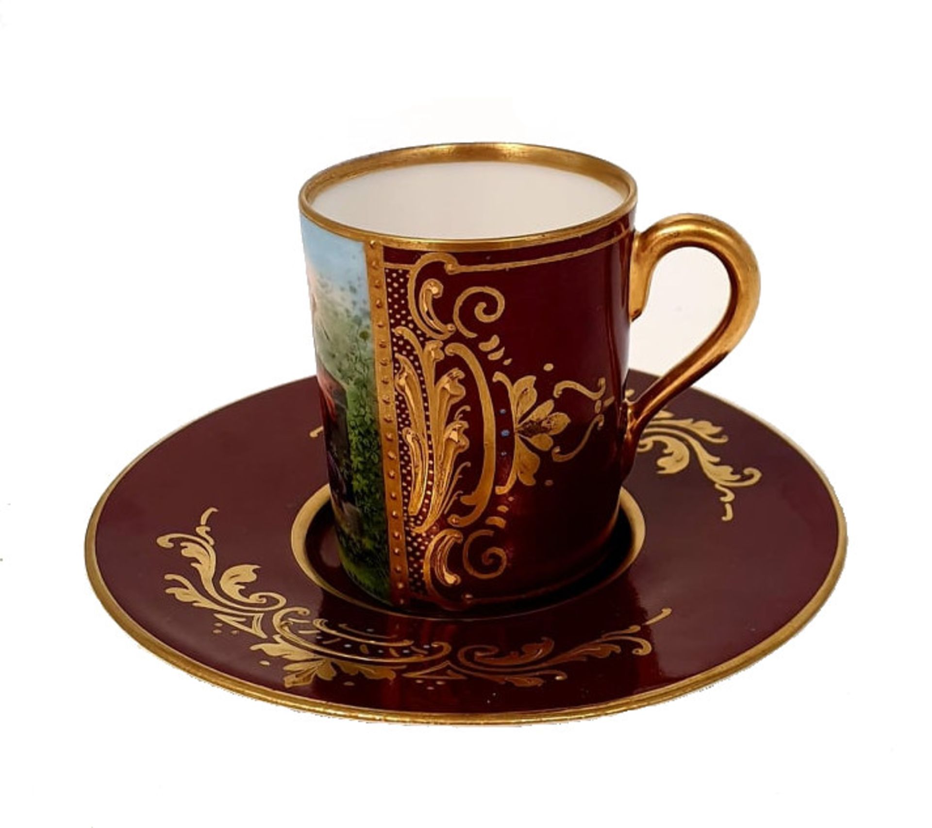 19/20th Century | Franz Dorfl | Wiener Porzellan Cup & Saucer - Image 3 of 6