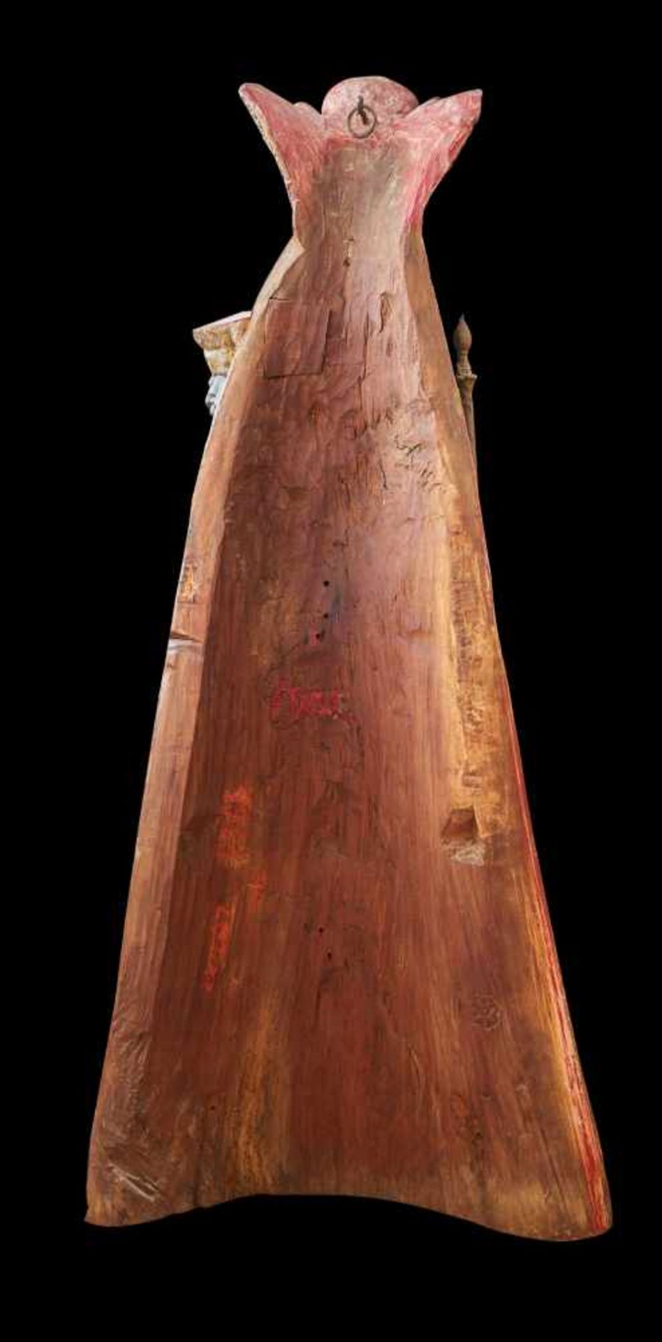 Schwarze Madonna 'Kloster Einsiedeln'Holz, polychrom gefasst, vergoldet, 17./18. Jhdt. Höhe 140 - Bild 2 aus 2