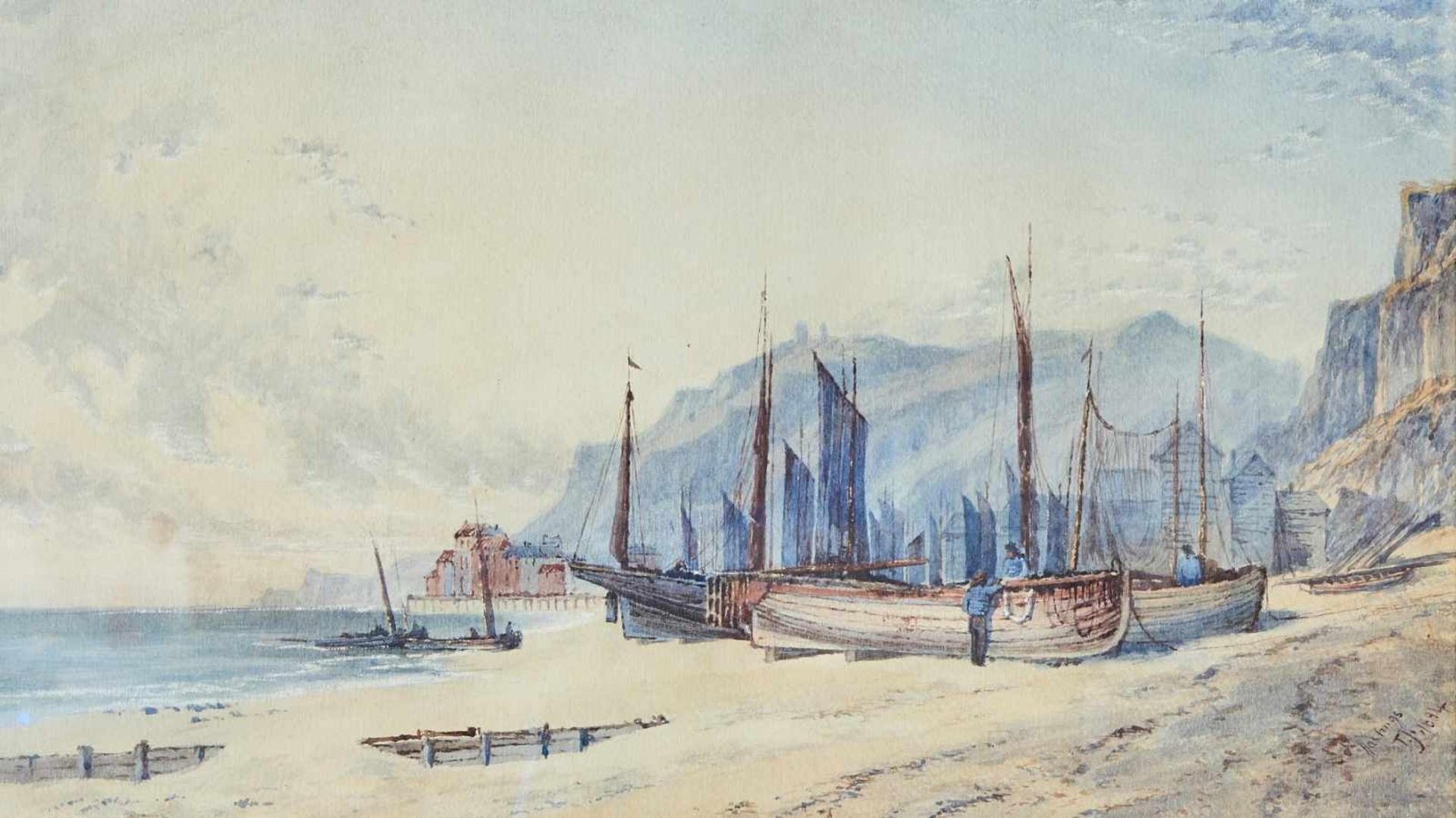 Paar Aquarelle 'Near Ventnar'Thomas Hastings, (act.1804-1831)Rechts unten signiert 'T.J. Hastings