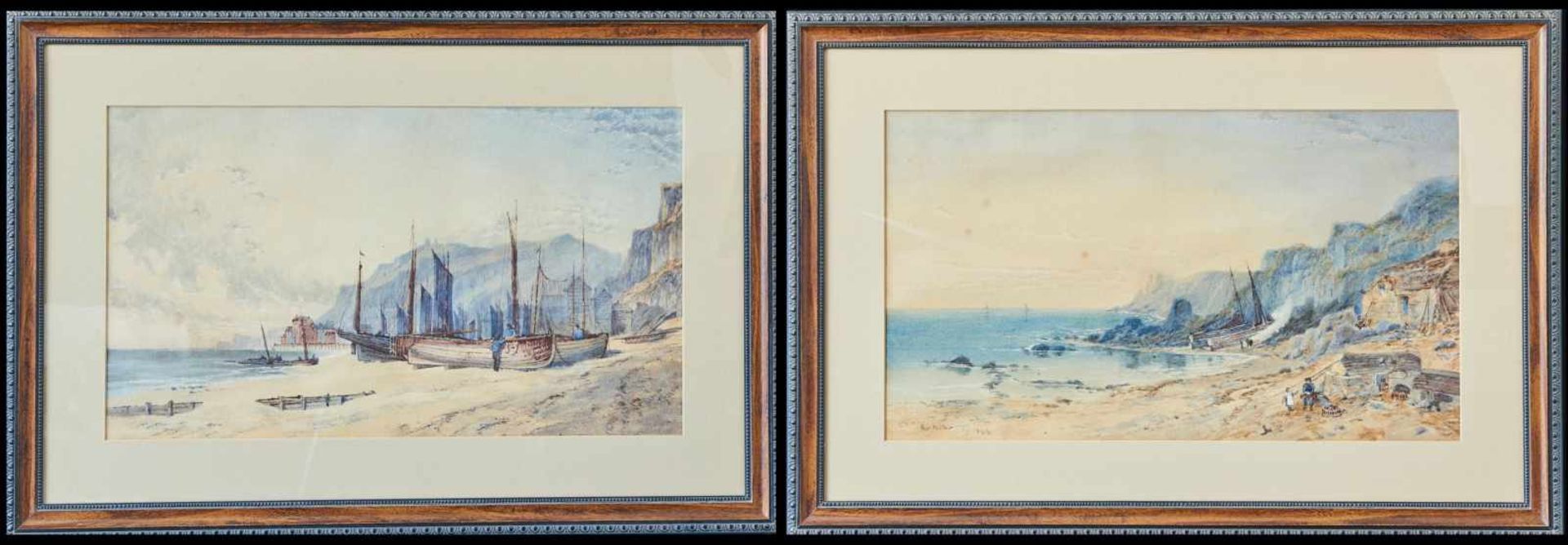 Paar Aquarelle 'Near Ventnar'Thomas Hastings, (act.1804-1831)Rechts unten signiert 'T.J. Hastings - Bild 3 aus 3