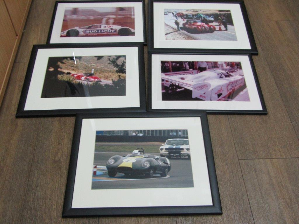 5 Framed Motorsport Photographs