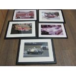 5 Framed Motorsport Photographs