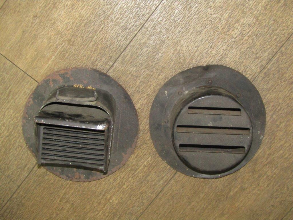 Two War Time Headlight Blackout covers