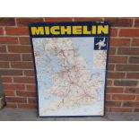 Michelin Tyres Tin Map Sign