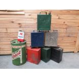 A Quantity of Petrol and Oil Cans