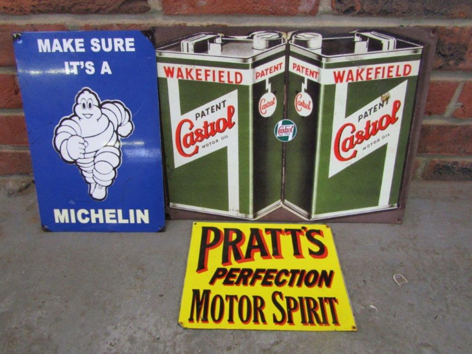 3 modern reproduction small signs