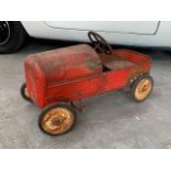 Vintage childrens Triang Pedal car