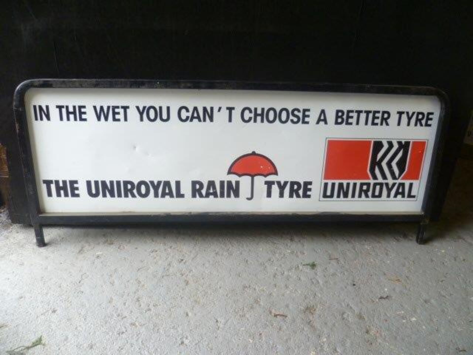 Uniroyal Rain Tyre double sided metal sign