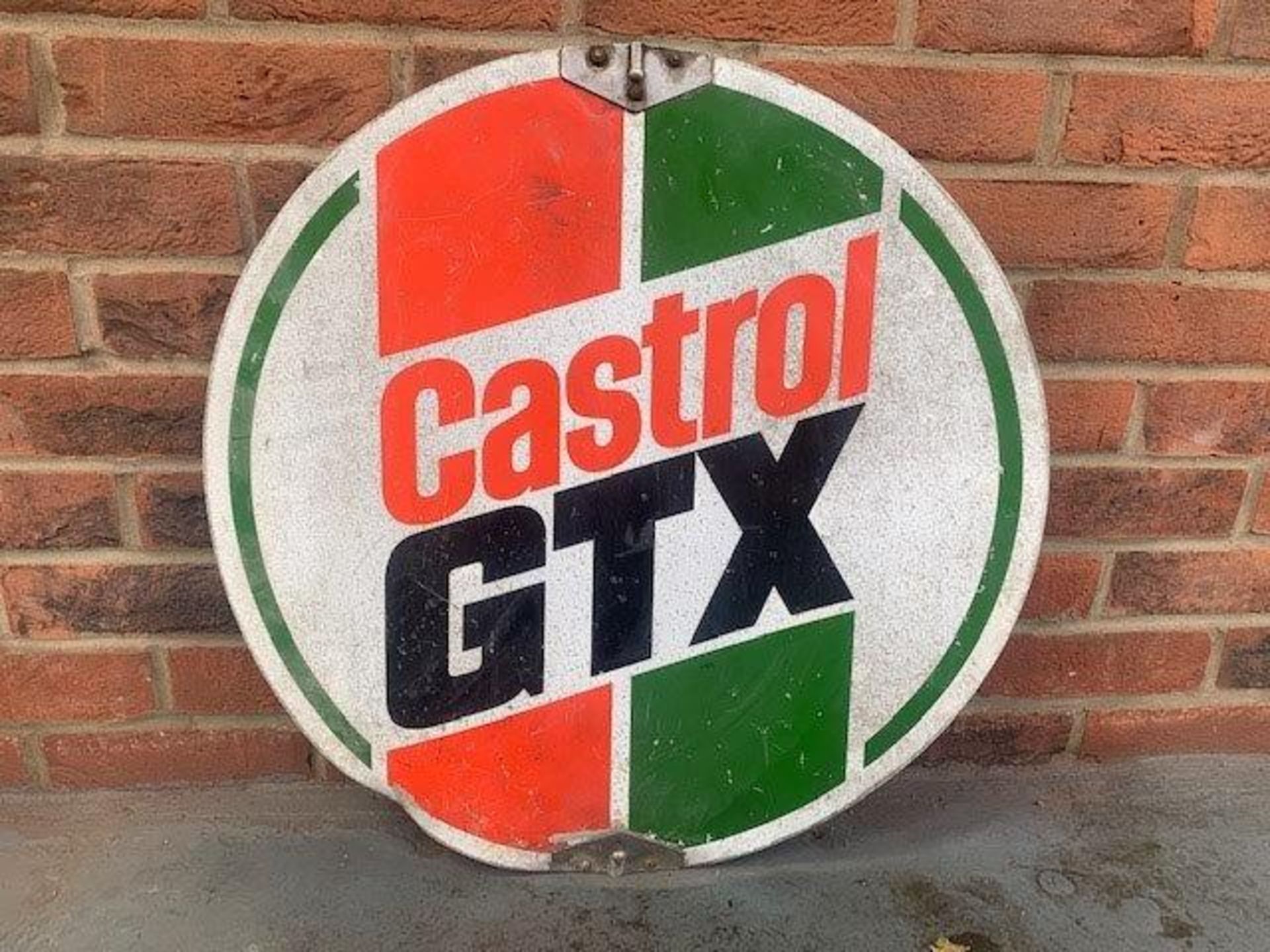 Castrol GTX circular spinning sign