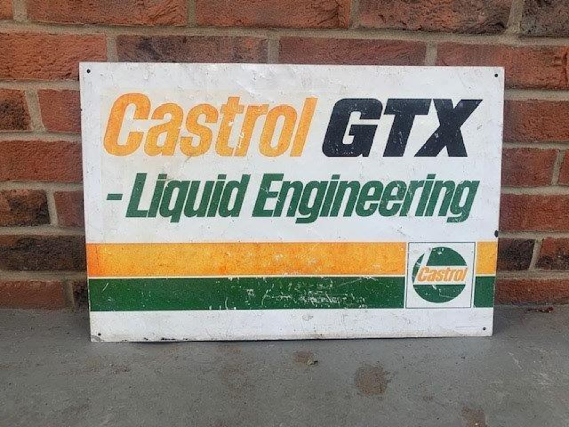 Castrol GTX Liquid Engineering aluminium Sign