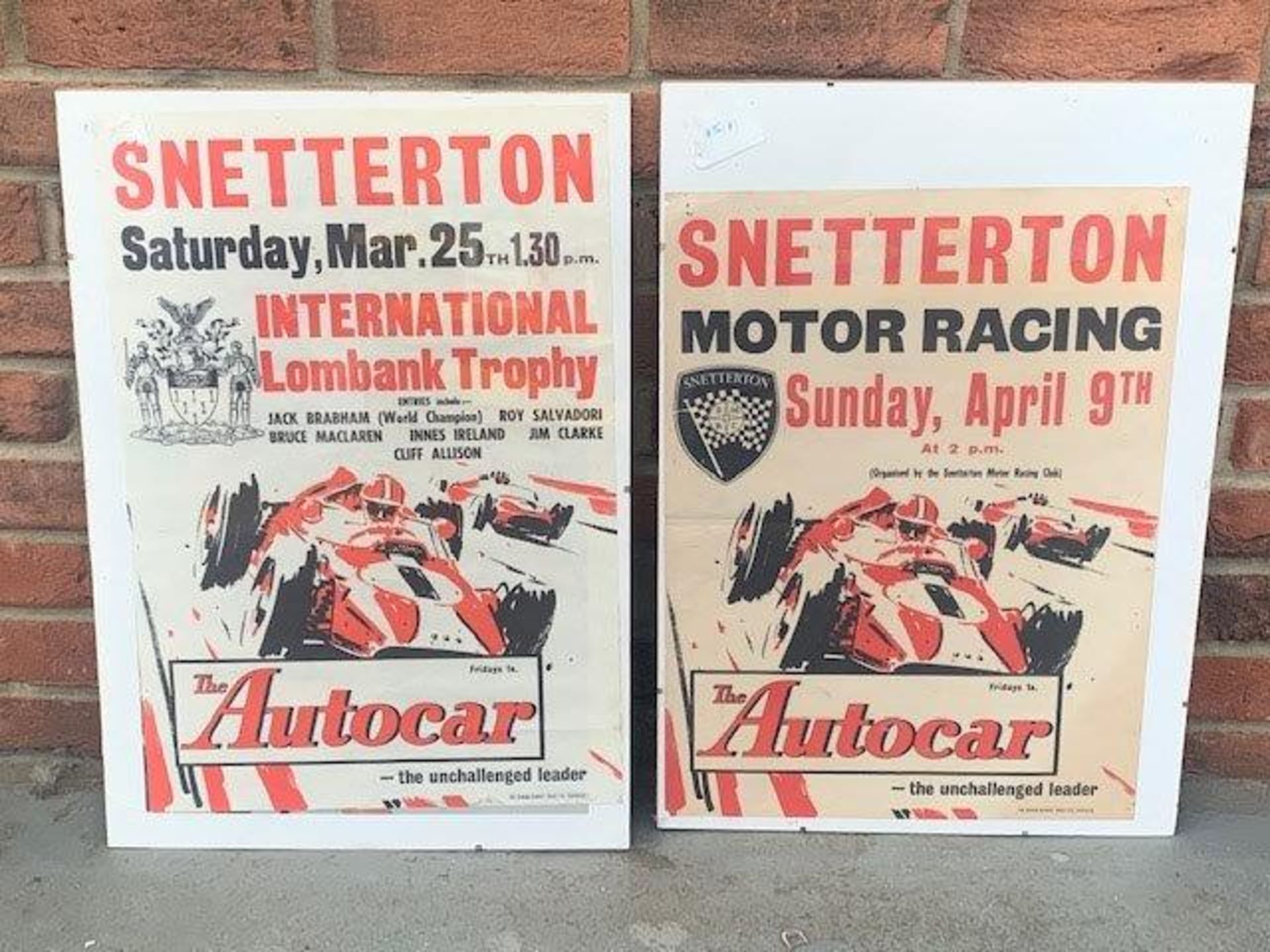 Two Original Snetterton Posters