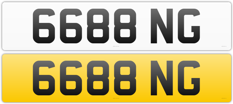 6688 NG registration number on retention certificate