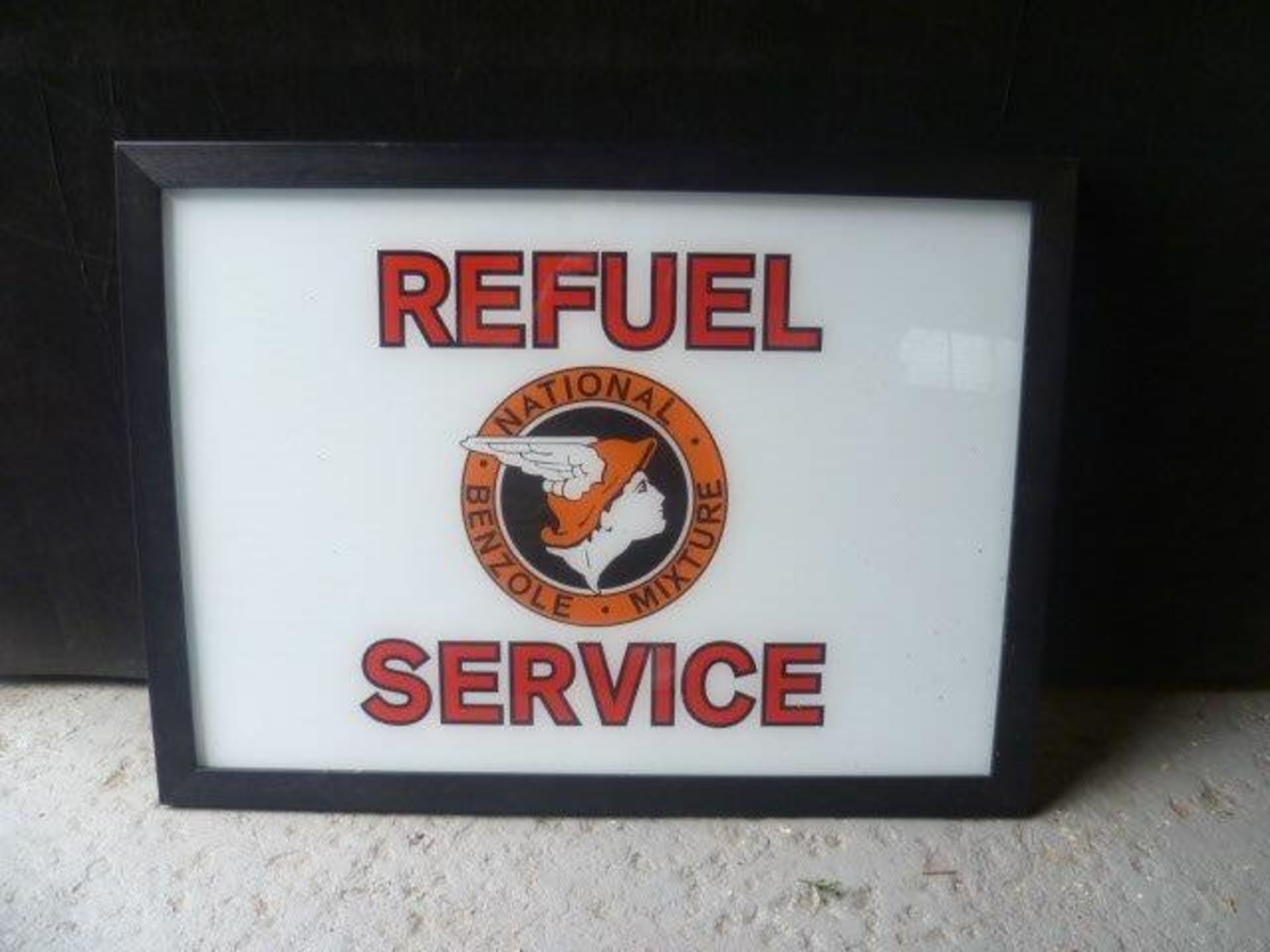 Framed National Benzole Mixture Service picture
