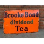 Brooke Bond Dividend Tea Vintage Enamel Sign