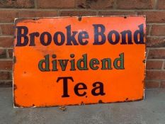 Brooke Bond Dividend Tea Vintage Enamel Sign