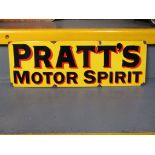 Pratts Motor Spirit Enamel Sign