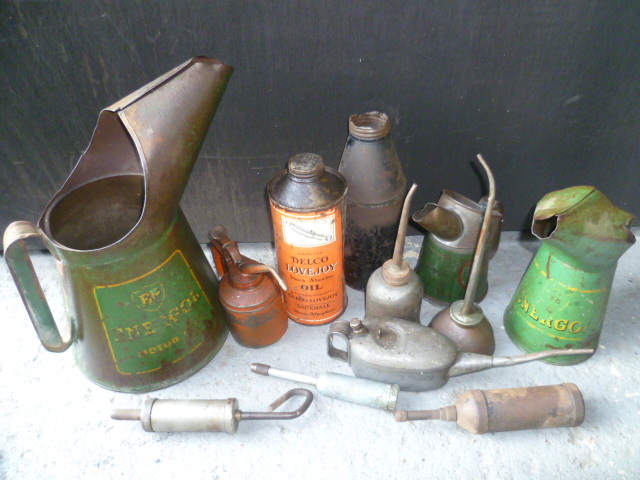 Quantity Of Oil Cans, Grease Guns and BP Energol Jugs