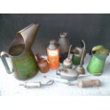 Quantity Of Oil Cans, Grease Guns and BP Energol Jugs