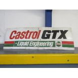 Large Castrol GTX Aluminium Sign