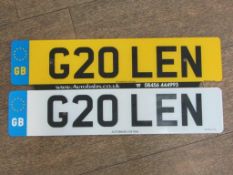 Cherished Registration Number G20 LEN on Retention