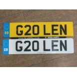 Cherished Registration Number G20 LEN on Retention