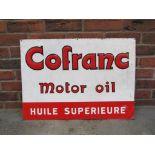 Original Cofranc Motor Oil Pressed Tin Sign