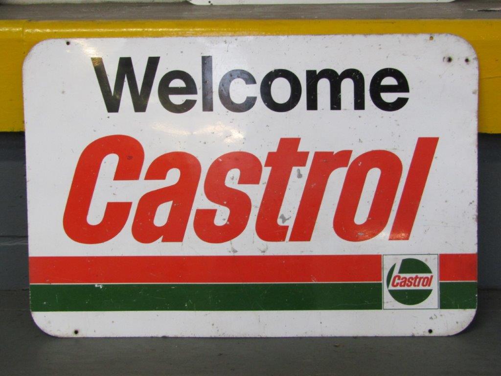 Aluminium Castrol Welcome Sign