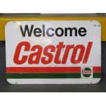 Aluminium Castrol Welcome Sign