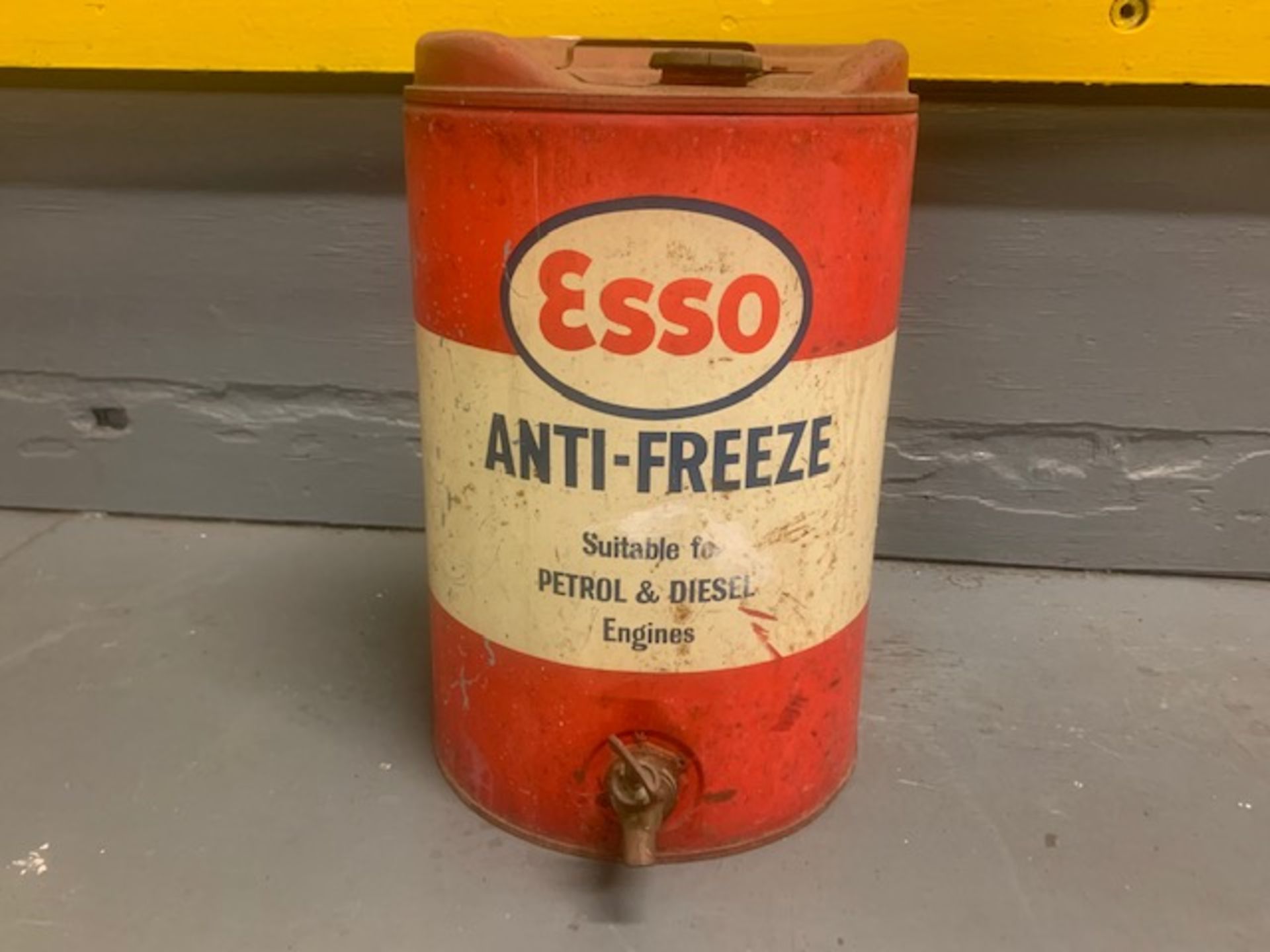 Esso Anti-Freeze 5 Gallon Can with Tap