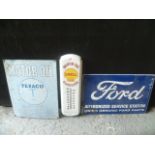 Texaco, Shell and Ford Advertising Signs