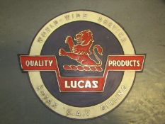 Original Lucas Point Of Sale Advertising Plaque