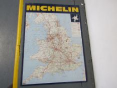 Michelin Tyres Tin Map Sign