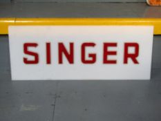 Vintage 'Singer' Showroom Sign