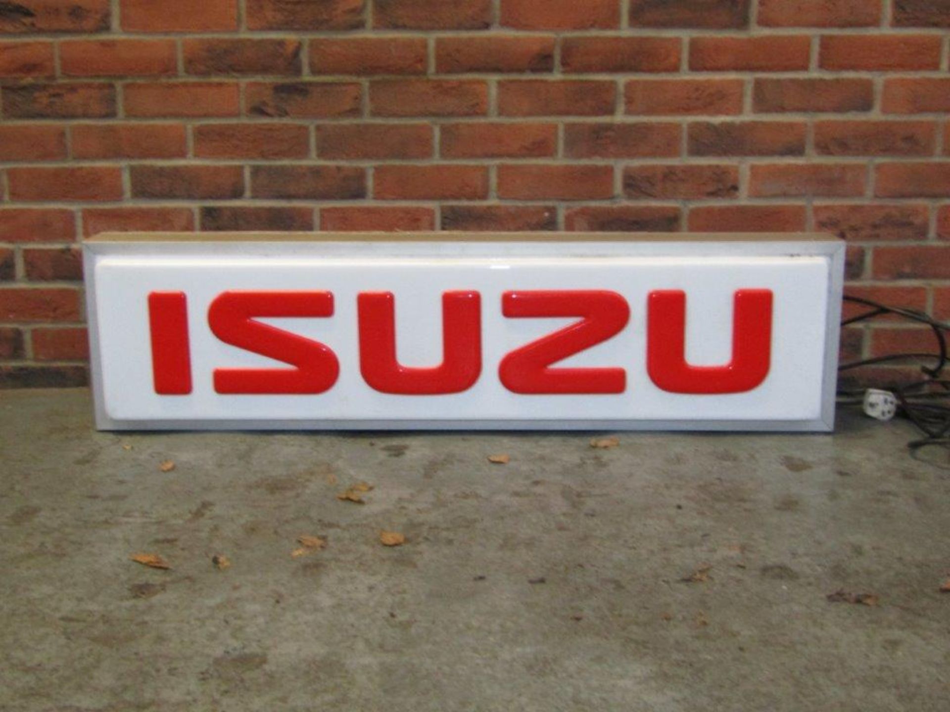 Original Isuzu Dealers Showroom Illuminated Sign