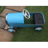 Vintage Childs Pedal Car Blue