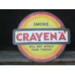 Large Craven A Vintage Enamel Sign