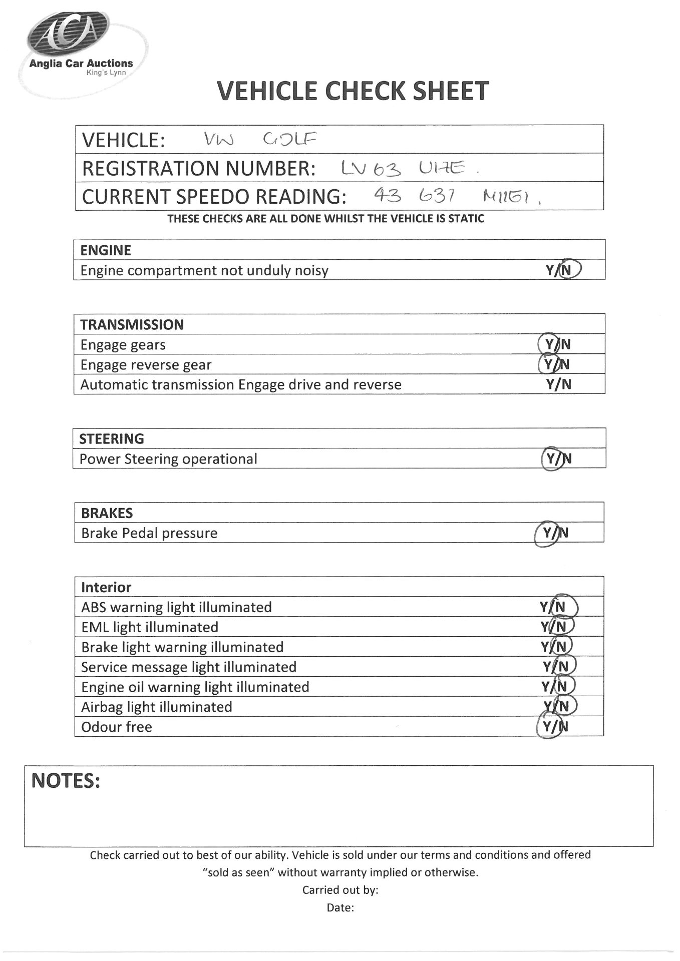 2013 VW Golf SE B/M Tech T - Image 13 of 13