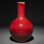 Gran jarrón en porcelana china San de beuf. Trabajo Chino, Siglo XIX-XX