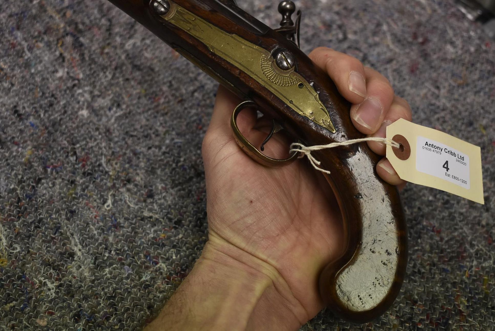 A PAIR OF 20-BORE FLINTLOCK DUELLING OR HOLSTER PISTOLS BY ALEXANDER DAVIDSON LONDON, 8.75inch - Image 11 of 17